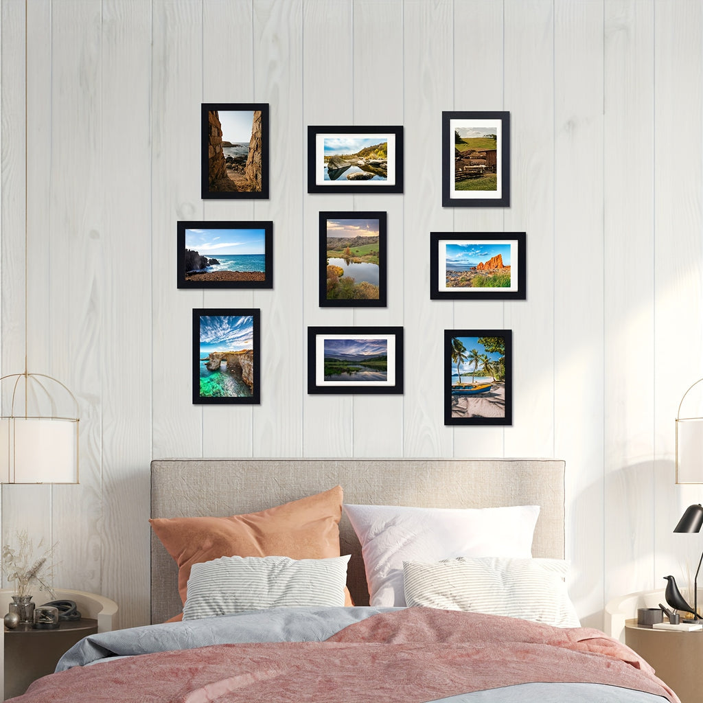Picture Frame Set Of 12/24, Picture Frames, Photo Board, Display Pictures, Multi Photo Frames Collage for Wall Or Tabletop Display, Suitable for Home, School And Office, Black(4x6 & 5x7 & 8x10), for Halloween And Christmas
