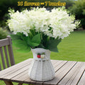 Artificial White Hyacinth Flowers, 35 Blooms in 7 Bunches, Realistic Plastic Bouquet for Wedding Centerpieces, Home and Office Decor, No Vase