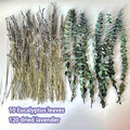 Preserved Eucalyptus and Lavender Shower Bundle, 130-Piece Botanical Set with 17-Inch Stems for Bathroom Hanging Decor and Home Spa Styling