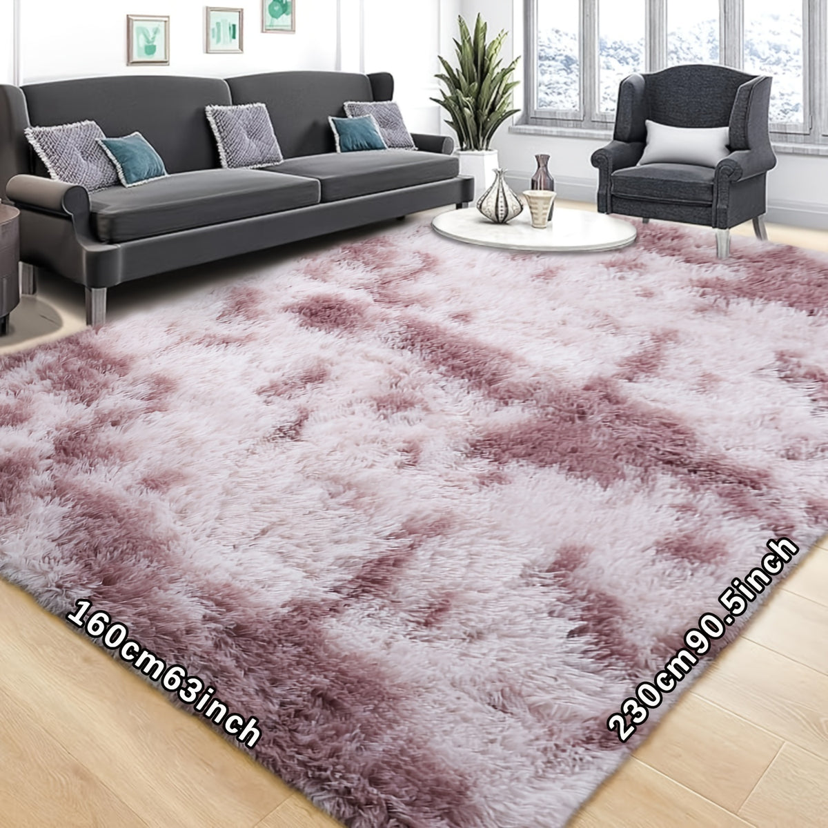 1 Ultra Soft Plush Tie Dye Rug - Thick, Fluffy And Durable Living Room, Bedroom Area Rug - Easy Care, Portable, Perfect For Sofas, Coffee Tables And Home Decor - Christmas, Halloween, Thanksgiving, Black Friday Gift