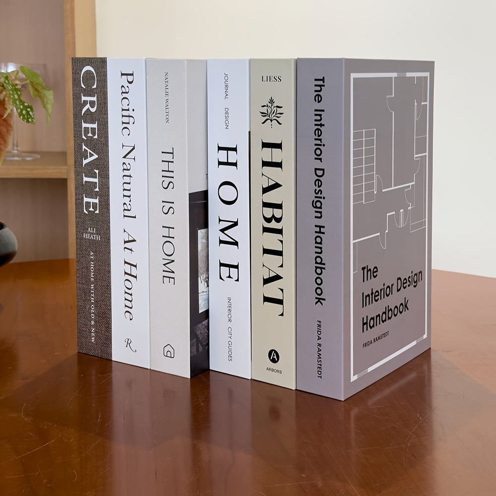 3pcs Minimalist Tree Style Fake Book Decor Coffee Table Decoration Books Suitable for Bedroom, Living Room, Office