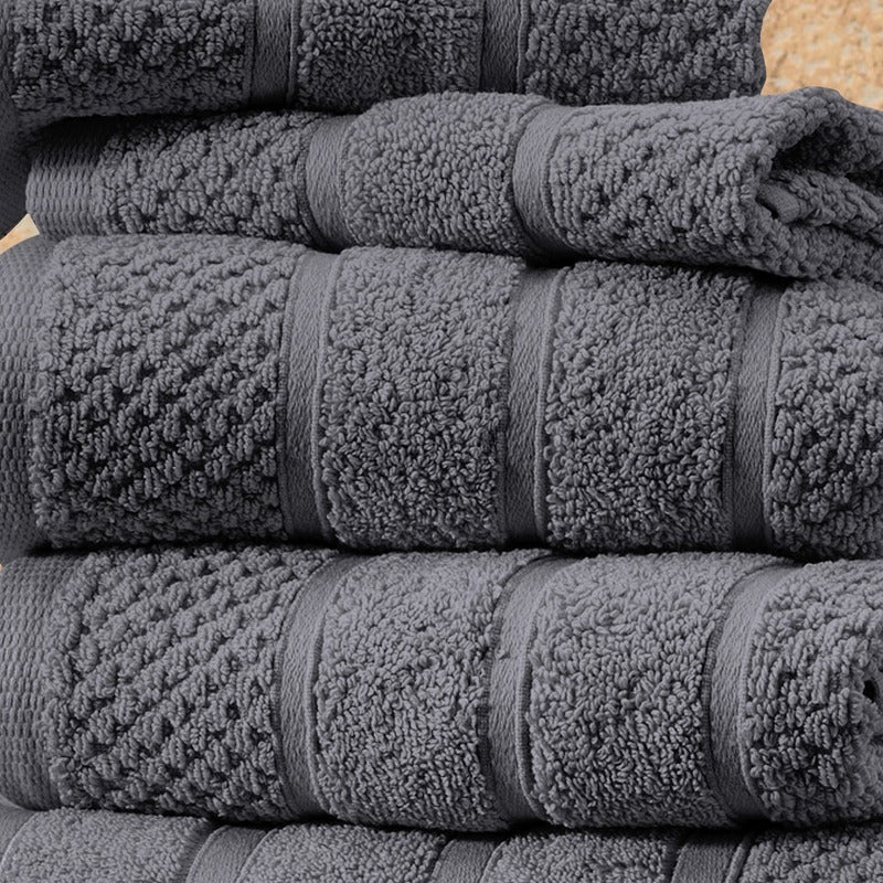6 Piece Egyptian Cotton Towel Set . The set is made of 100 Egyptian cotton known for its softness, absorbency, and durability. These towels make an ideal complement to any bathroom whether you use it to pamper yourself or reserve it for special guests. Th