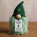 Emotional Support Gnome, Green Handmade Fabric Mini Companion with Encouragement Card for Desk Decor, Funny Gifts and Cozy Home Displays