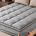 Quilted Pillow Top Mattress Topper, 1000 GSM Fitted Mattress Pad with 8–21 Inch Deep Pocket in Twin, Full, Queen, King and California King Sizes