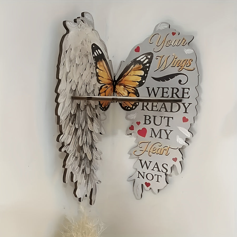 [Angel Wing Corner Shelf] Valentine's Day Decoration Home, Bedroom, Living Room, Bathroom Angel Wing Corner Shelf Decoration, 1 Bohemian Style Vintage Angel Wing Corner Shelf, Suitable for Various Room Types, No Need for Electricity