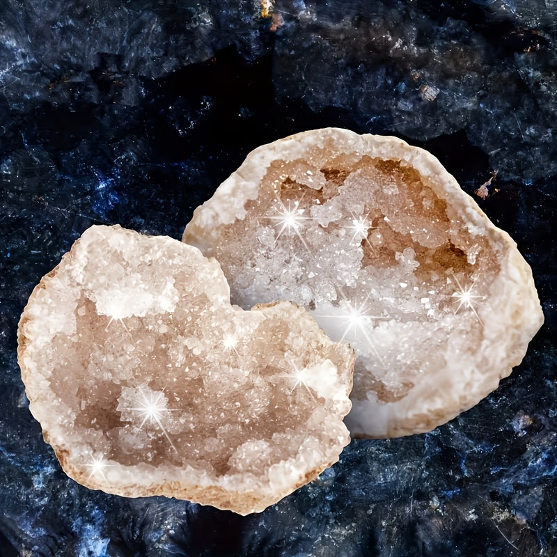 10/20pcs Natural Quartz & Agate Geode Eggs - Break-Open with Natural Mineral Formations, Crystal Specimen for Collectors, DIY Crafts & Unique Crystal Gifts (10 or 20 Geodes)