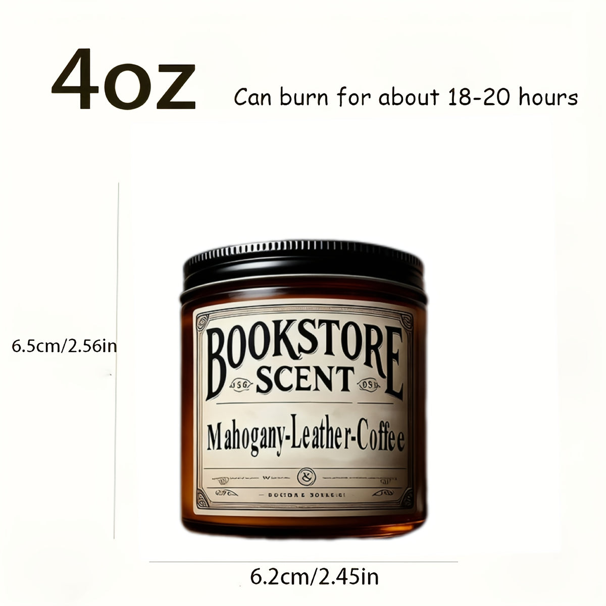 Bookstore Scented Soybean Candle - High-quality Scented Candle With A Nostalgic Bookish Aroma And A Long Burning Time.The Perfect Gift For Book Lovers, Relaxation And Home Decoration. Mother'S Day Gift Teacher'S Gratitude Gift