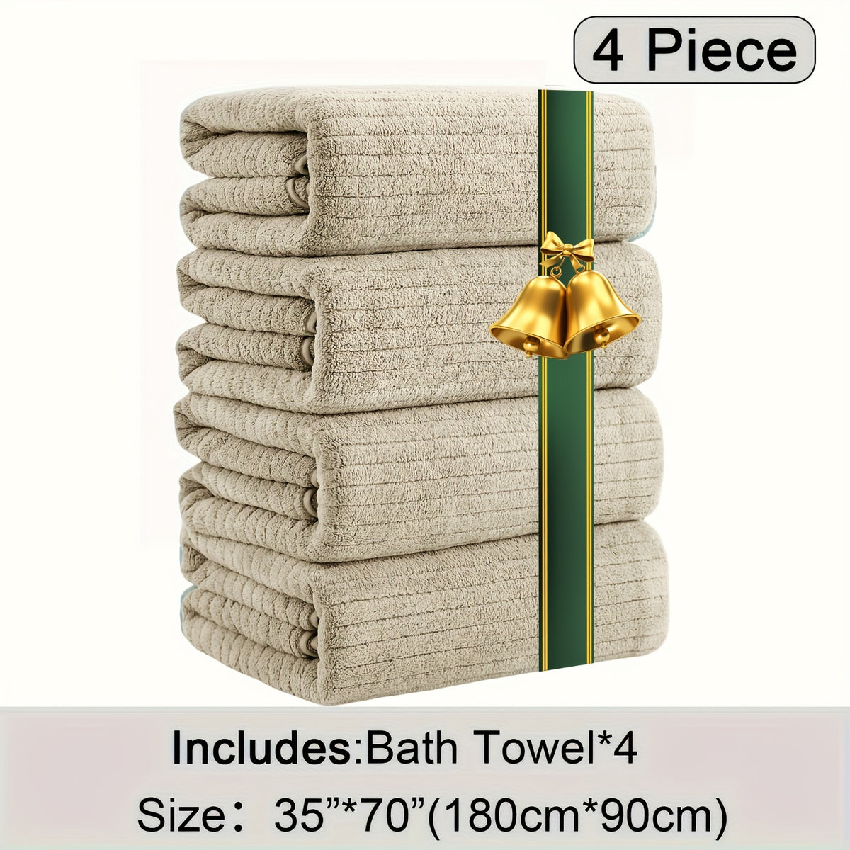 Oversized Bath Towels Set, Extra Large Towel Microfiber Soft XL Bath Sheet Super Absorbent Bathroom Towels Set Quick Dry Plus Size Shower Towels for Family Hotel, Wash Cloths