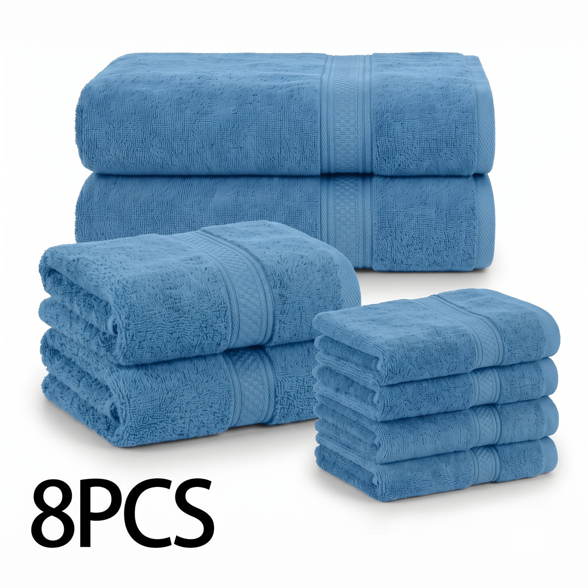 16pcs/8pcs 2 Bath Towels, 2 Hand Towels, 4 Washcloth, Towel Set Luxurious, Soft, Skin Friendly, Good Water Absorption, Quick Drying, Thick Towel, Suitable for Families, Hotels, Travel, Valentine'S Day Gift for Couples, Wash Cloths