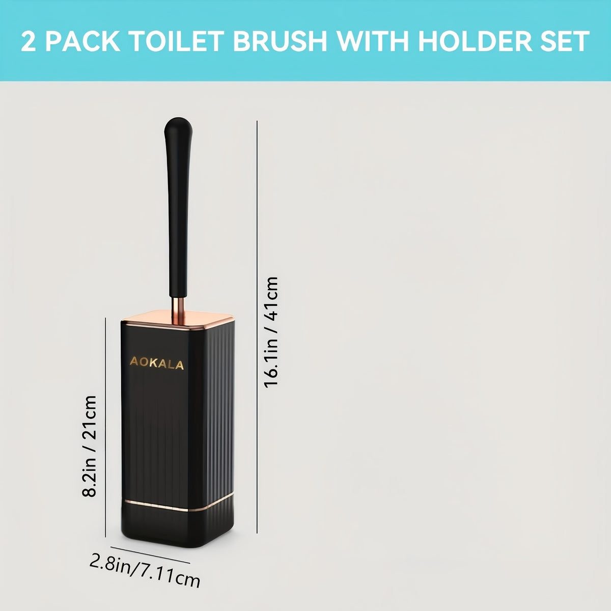 1 Set Of Ergonomic Toilet Brush Set, Odor-resistant, Easy to Clean And Store, Ideal for Bathroom Essentials, Christmas Essentials