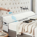 Mattress Gap Filler Pillow with Removable Cover, Triangular Headboard Bed Wedge in White or Grey for Twin, Full, Queen and King Bedrooms