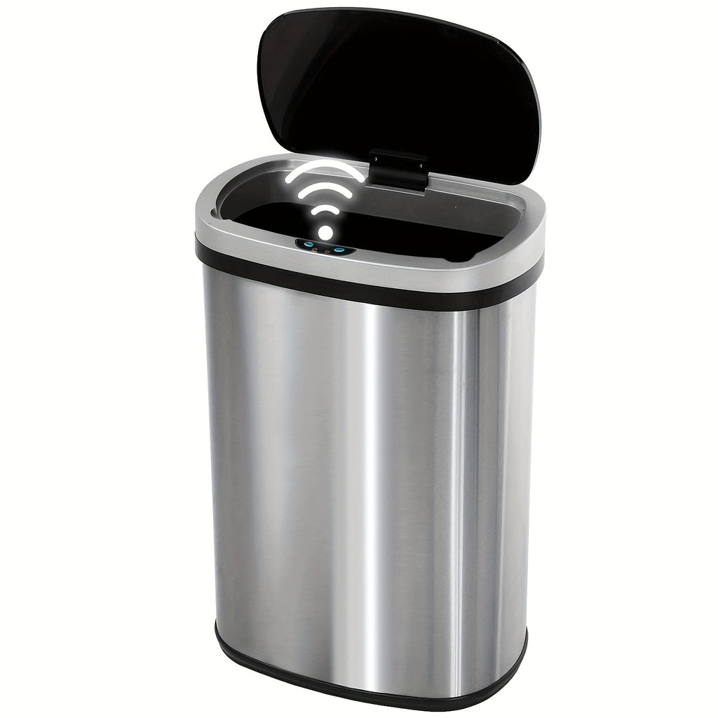 13 Gallon Trash Can Kitchen Waste Bin 50L, Automatic Garbage Can Touchless Motion Sensor, for Office Bedroom Living Room Trash Can