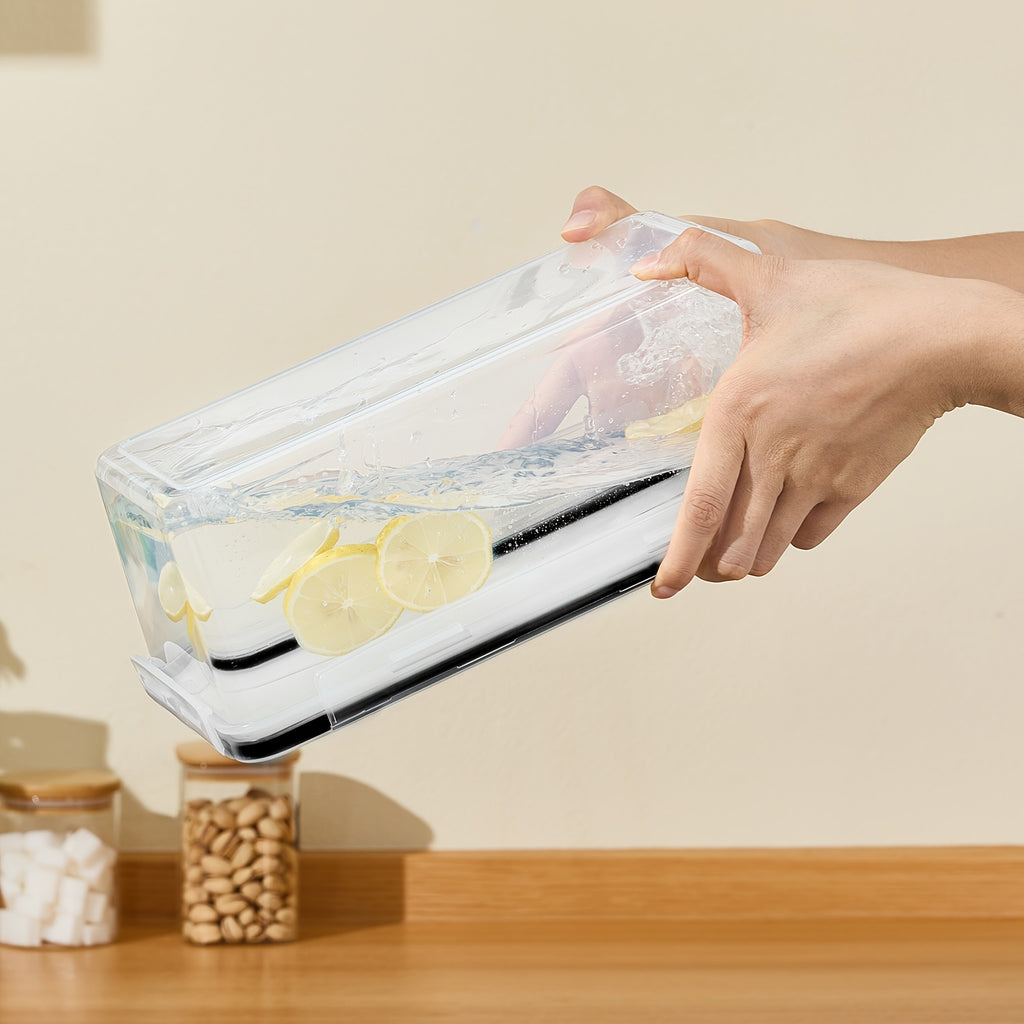 Airtight Food Storage Containers With Lids 4pcs Set 108.2oz, Plastic Spaghetti Container For Pasta Spaghetti Organizer, BPA Free Air Tight House Kitchen Pantry Organization And Storage