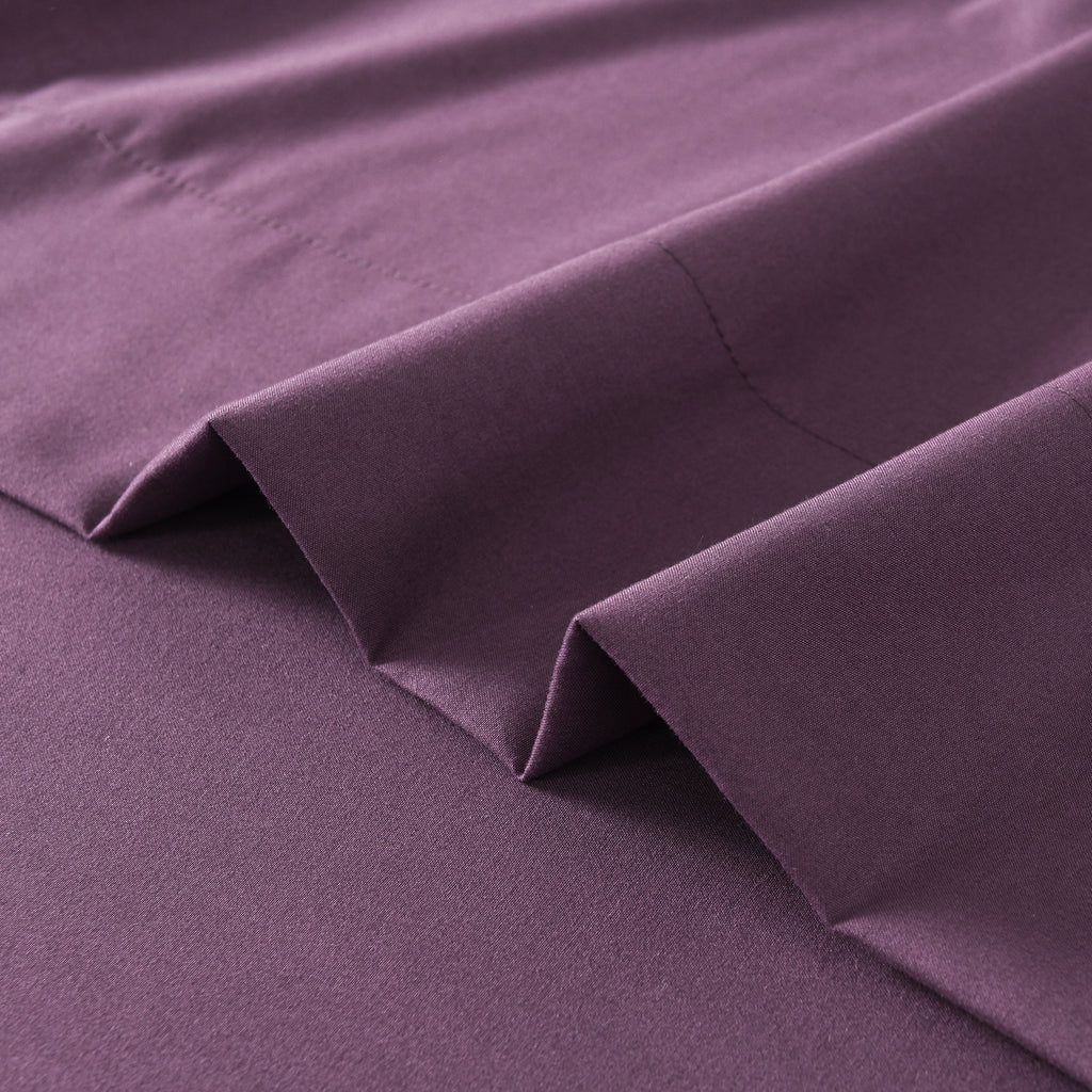 Hotel Grade 6 Piece Breathable Sheets Set 18" Deep Pockets - Easy Fit Twin Full Queen King Bed Sheets & Pillowcases, Microfiber, 100 GSM, All-Season Comfort, Machine Washable, Solid Color Bedding Accessories, Smooth Texture, Microfiber Fabric