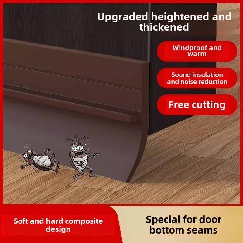 Weatherproof Door Bottom Seal - Thickened Anti-theft, Soundproof and Waterproof Self-adhesive Glass and Wood Door Seals, Home Decorating Weatherproof Insulation, Sealant Waterproofing