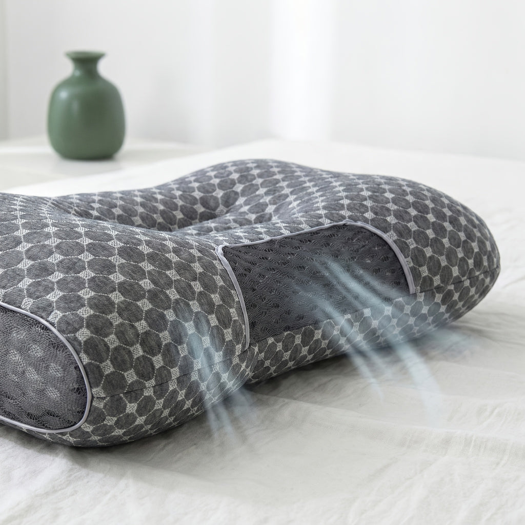 2pcs Neck Pillows, Made of Breathable Fabric That Prevents Sweatiness During Long-term Wear. Features a Removable Zippered Pillowcase, Ergonomically Designed to Fit the Neck for Comfortable Use. Effectively Relieves Shoulder and Neck Pressure