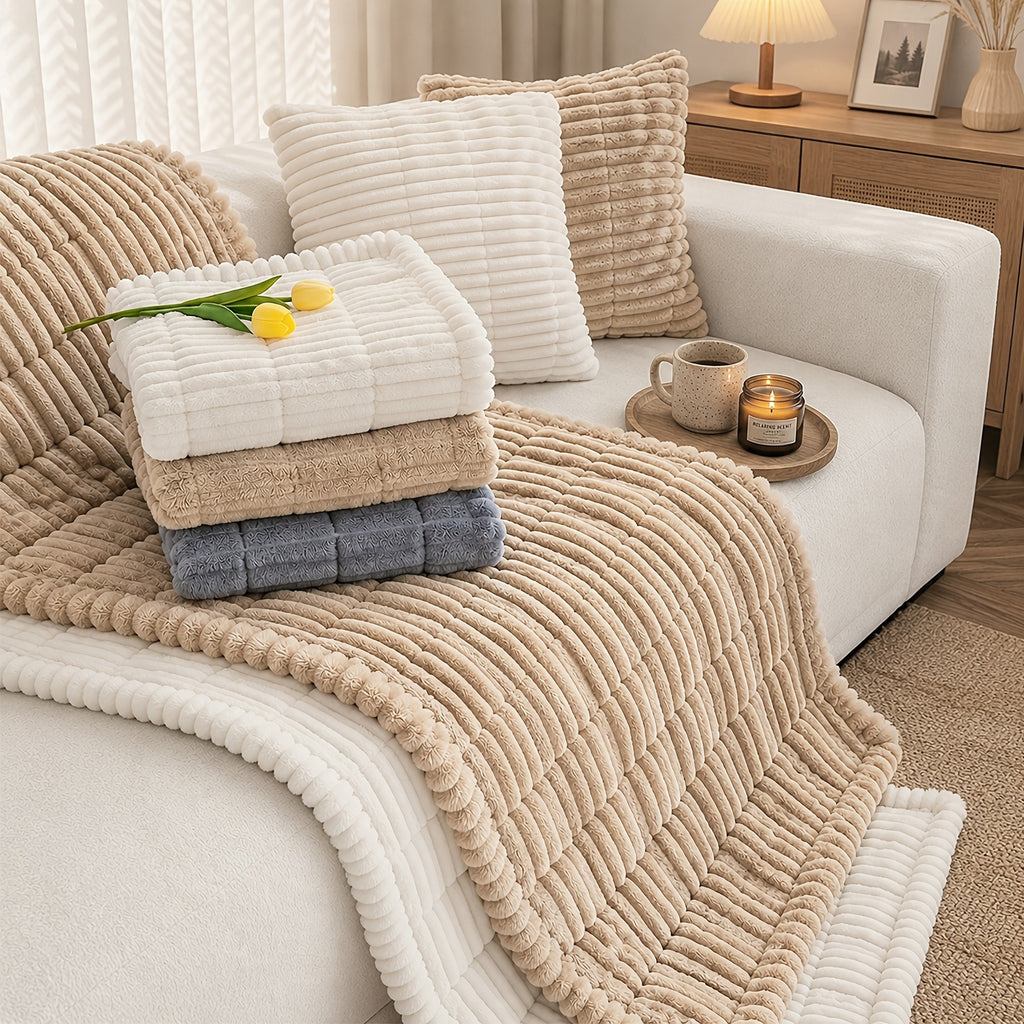 1pc Soft Quilted Thick Sofa Cushion, Bohemian Style Removable Machine Washable Sofa Protector, All Season Pet Friendly 1/2/3/4 Seater Split Sofa Cover, Suitable for Living Room Bedroom, Living Room Office Furniture Protective Covers