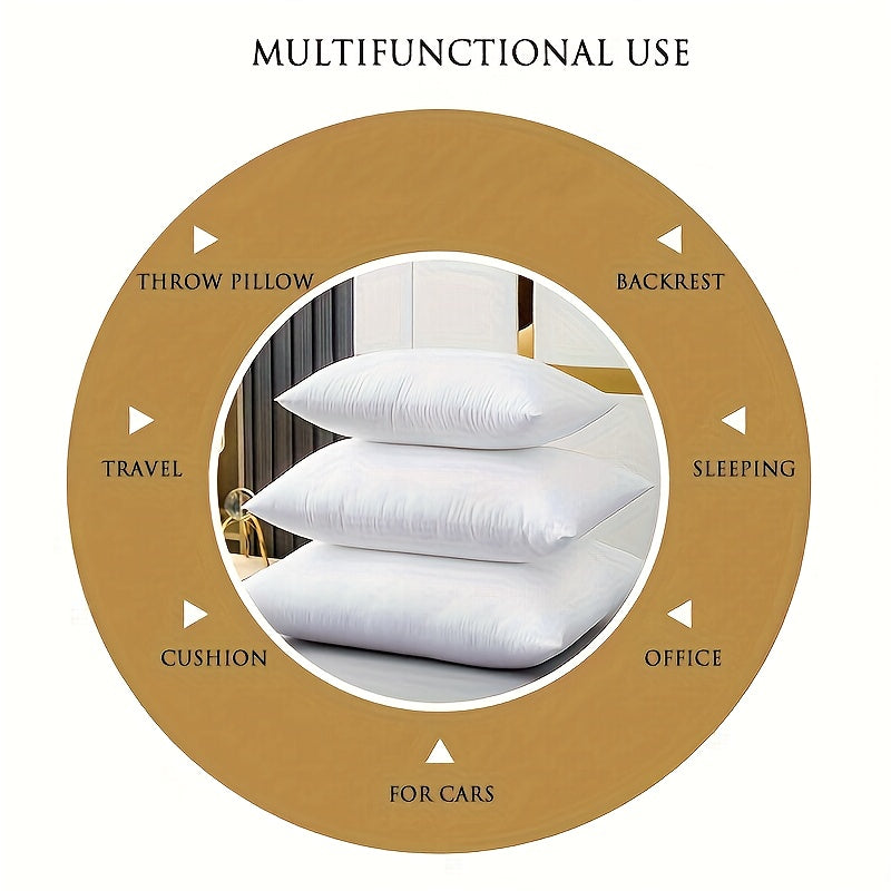 1/3/4/5pcs High-quality Throw Pillow Insert - Soft And Fluffy Square Pillow, Washable Pillow Core, Suitable for Sofas, Beds And Holiday Decorations, with A Zipper Closure. Sofa Pillow, Garden Decoration, Christmas Decoration, Perfect Holiday Gift