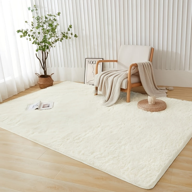 1pc Area Rugs for Living Room, Shaggy Plush Rug for Bedroom, Soft Non Slip Floor Carpet for Bedside, Fluffy Rug, New Year Christmas Home Decor