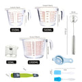 Glass Measuring Cup Set for Baking and Coffee, 4 or 9 Piece Kitchen Collection with Graduated Liquid Jugs, Handles and Pour Spouts