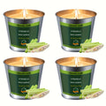 Outdoor Citronella Candle Set of 4, 6 oz Each in Metal Containers for Patio BBQ Deck Garden and Camping Ambiance, Gift for Outdoor Entertaining