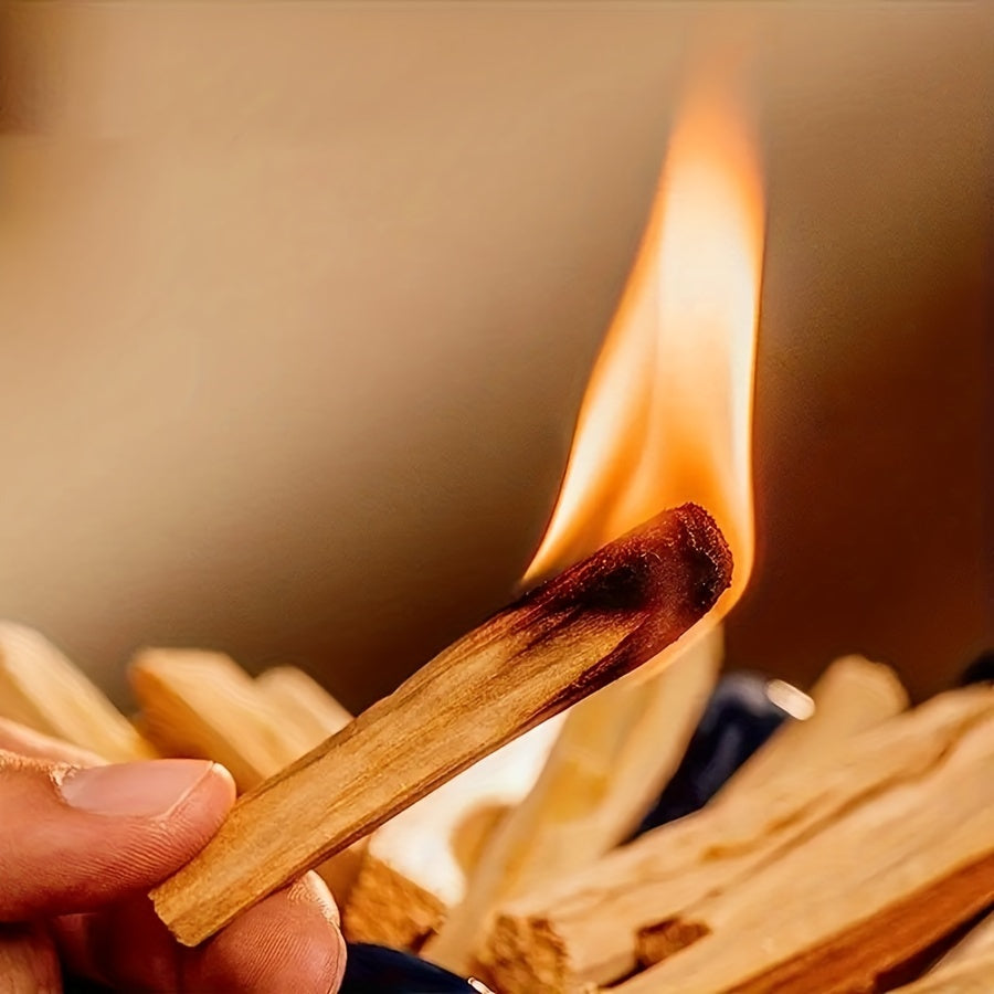 8pcs Set of 4-Inch Palo Santo Sticks, Ideal for Home Decor, Purification, Meditation, Rituals, Yoga, And Gifting (Valentine'S Day, Thanksgiving, Christmas)