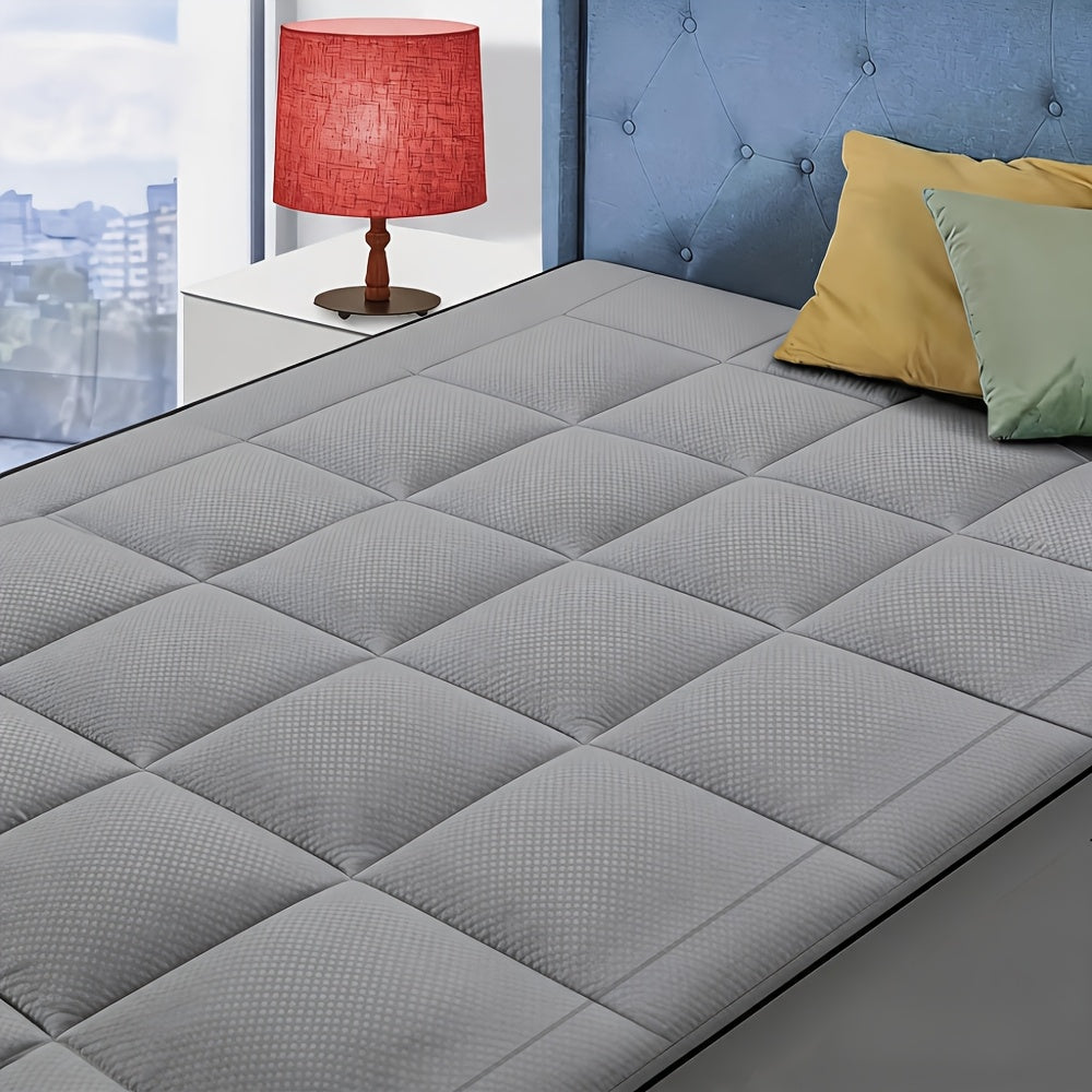 Cooling Mattress Topper, Mattress Pad Cover With 8-21 Inch Deep Pocket, Plush Pillow Top Mattress Topper Overfilled With Down Alternative