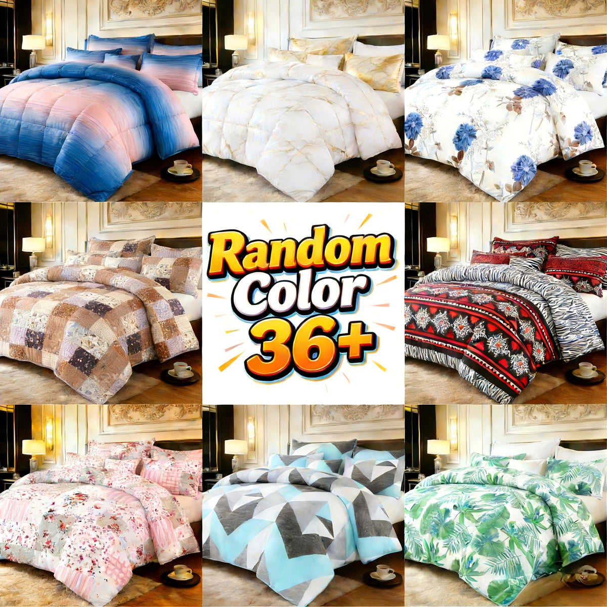 2/3pcs Solid Color Diamond Quilted Large/King Size Bedding, Soft, Comfortable, and Fluffy with Microfiber Filling and Lightweight, Breathable Fabric. Easy to Care for, Warm for All Seasons. Includes Comforter and Pillowcases. Luxurious Quality