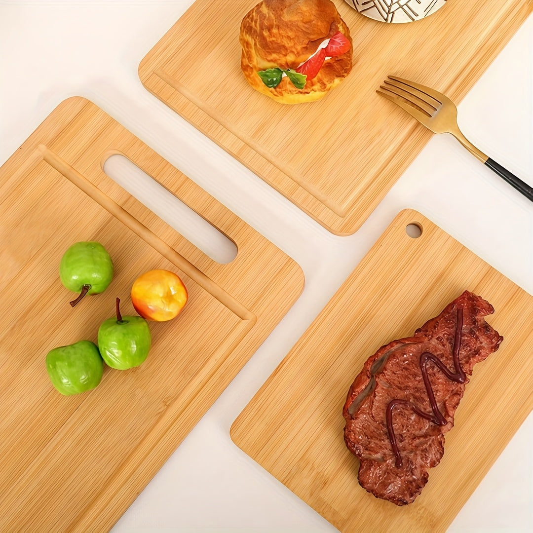 3/1pc Extra Large Kitchen Bamboo Cutting Board Set, Heavy Duty Cutting Board With Juice Grooves, Bamboo Cutting Board Set For Meat, Vegetables, Fruits. Gift For Mother'S Day. Father'S Day. Father Gift. Family And Friends. Essential Kitchen Tools.