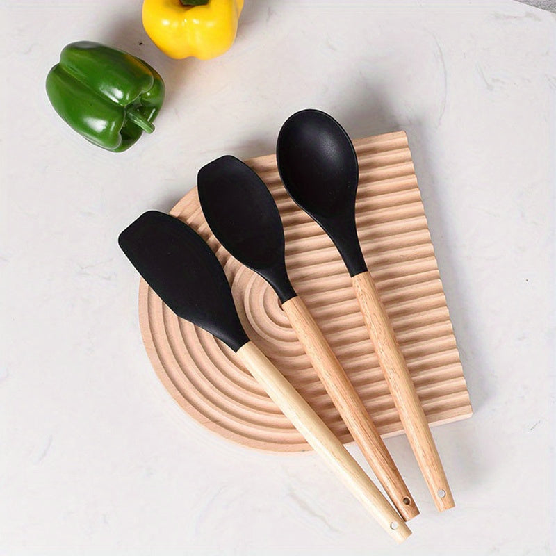 37/44pcs Complete Silicone Kitchen Cooking Utensil Set, Ultra Cost-Effective All-In-One Kitchen Gadgets, High Heat Resistant Non-Stick Cookware Tools, Dishwasher Safe, Ideal for Cooking Beginners And Kitchen Enthusiasts, Perfect Holiday Gift
