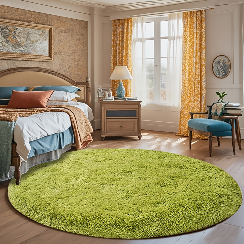 1pc Of Ultra Soft And Thick Fluffy Living Room Carpet, Non Slip, Soft, Comfortable, Fashionable, High-end, Available In Various Sizes And Colors. The Carpet Can Be Used for Bedroom, Dining Room, Living Room, And Office Decoration, Home Decoration