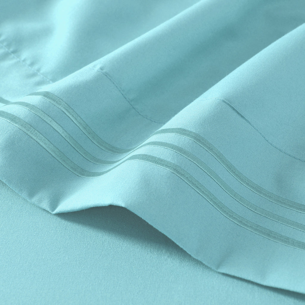 Hotel Grade 6 Piece Breathable Sheets Set 18" Deep Pockets - Easy Fit Twin Full Queen King Bed Sheets & Pillowcases, Microfiber, 100 GSM, All-Season Comfort, Machine Washable, Solid Color Bedding Accessories, Smooth Texture, Microfiber Fabric