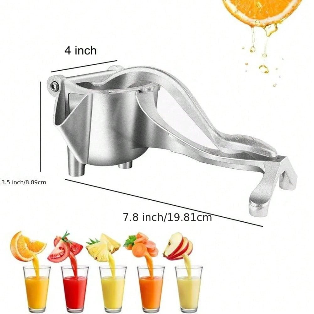 High-Quality Heavy-Duty Metal Manual Juicer, Equipped with an Additional Filter. Handheld Citrus Juicer for Extracting Juice from Lemons, Oranges, Apples, Cucumbers, And Watermelons. Kitchen Tool