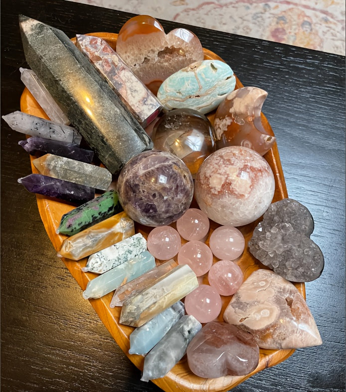 450g/1lbs Crystal Set Collection Box Home And Office Decoration Ornaments Holiday Gifts Home Gifts
