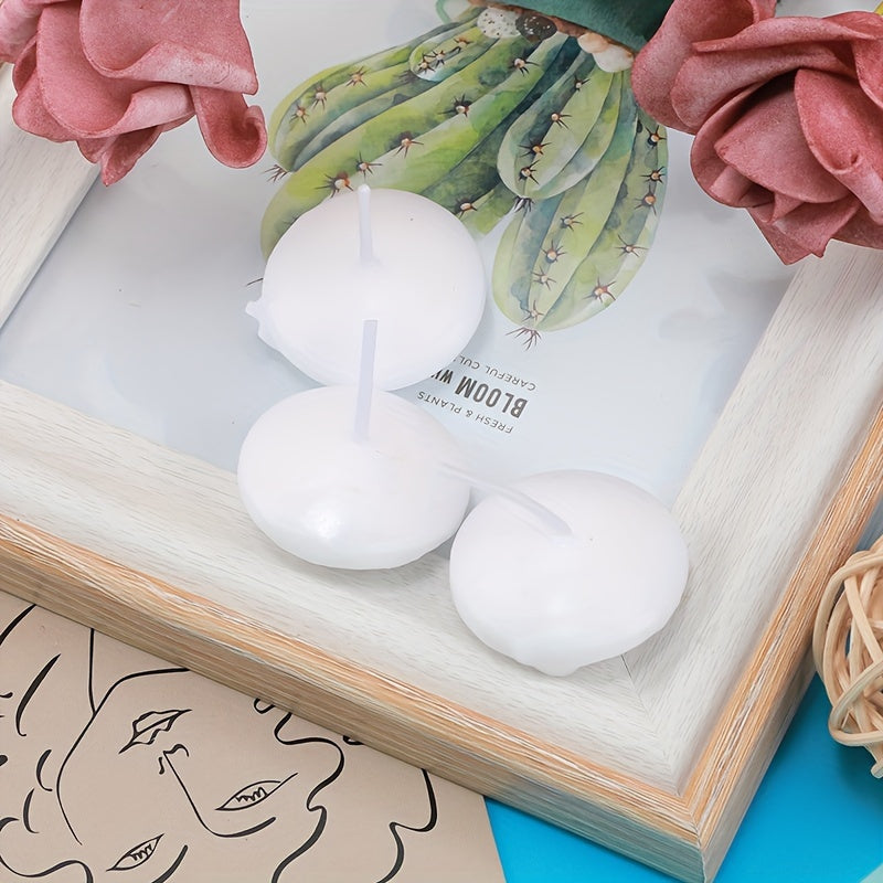 42pcs 1.5-Inch High-Quality Floating Candles - White, Portable Small Candle Set, Candles for Weddings & Hotels, Ideal for Ambience Decoration, Pool Parties, Christmas, Halloween, Easter, Thanksgiving, Day Of The Dead And Other Occasions