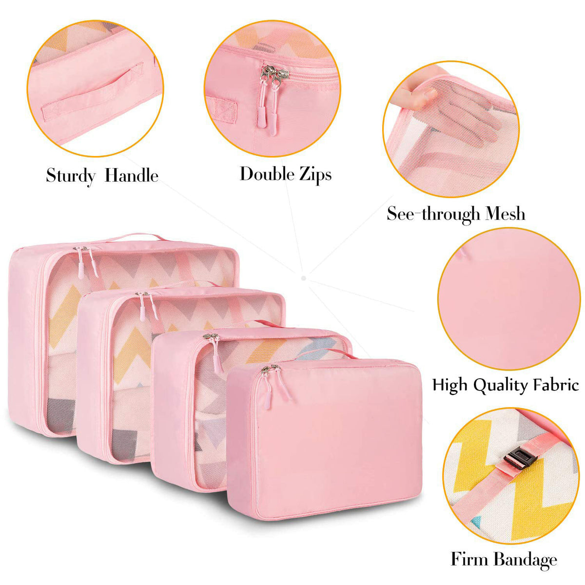 8pcs/ Set Packing Cubes for Suitcases, Travel Luggage Packing Organizers, Closet Storage, Under-Bed Storage, Storage Trunks, Compression Storage Shoe Bag, Clothing Underwear Bag, for Man & Women, Under-Bed Storage