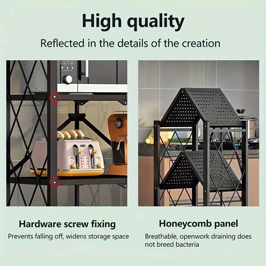 3/4/5-Tier Office Storage Rack, with Wheeled Multi-Layer Storage Shelves, Mobile Floor-Standing Multifunctional Miscellaneous Storage Rack, Foldable File Rack, Storage Supplies, Standing Shelf, Standing Shelf