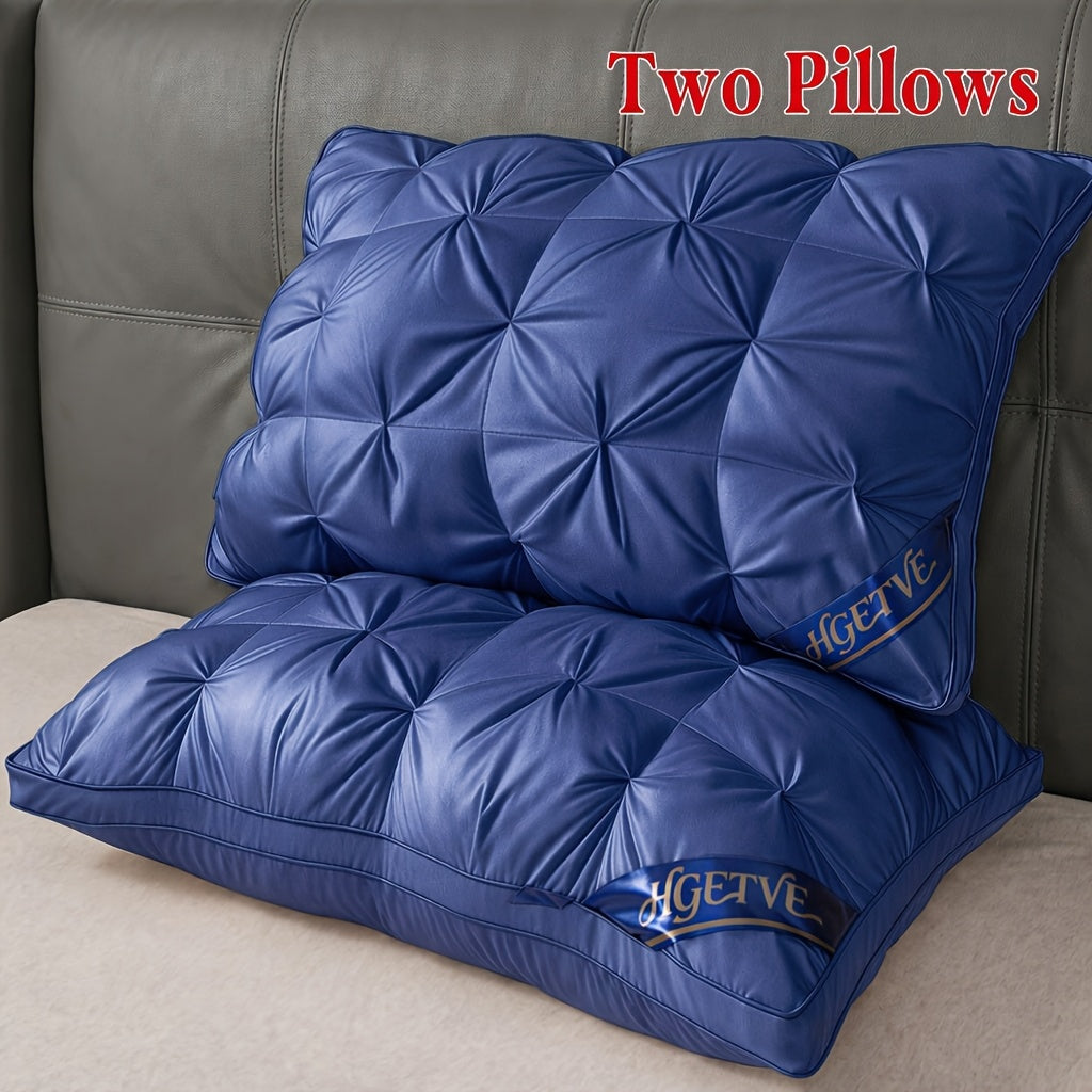 Buy One, Get One Free!2pcs Hotel-quality Pillows, Deep Sleep Neck Support Pillow, Low-allergen Polyester Coverings, Highly Fluffy, All-season, Sleep-aid Pillow, Queen/ King Size, Optional Random Colour, Gifts Of High Quality