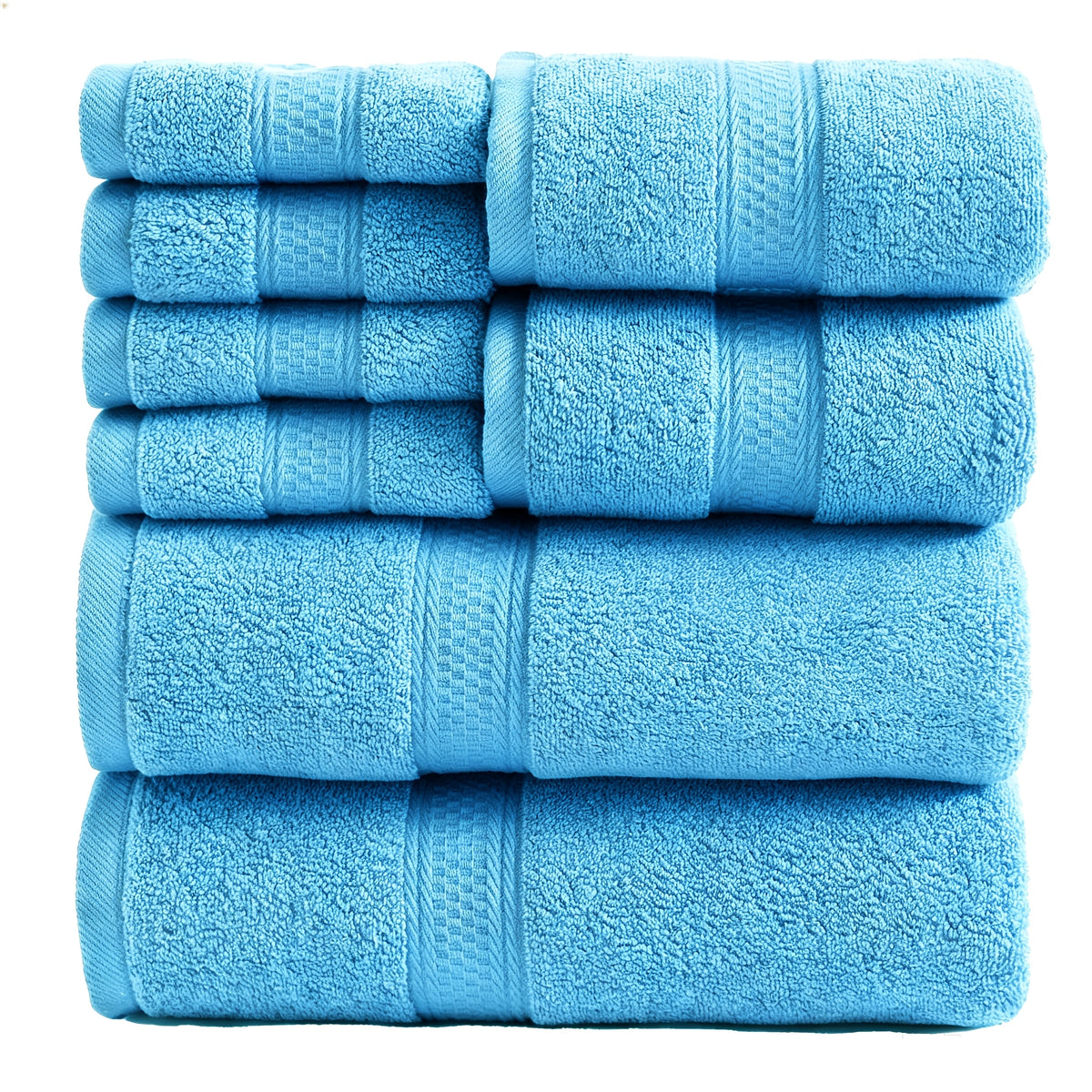 UToPantica 16pcs/8pcs Luxurious Soft Towel Set | 2/4 Bath Towels, 2/4 Hand Towels, 4/8 Washcloths Luxurious, Soft, Skin Friendly, Good Water Absorption, Quick Drying, Thickened Bathing Towel, Suitable For Home, Hotel, Travel, Fitness, Beauty SPA