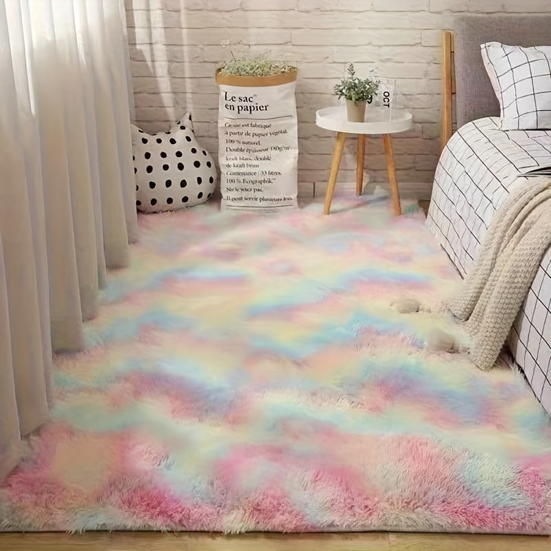 1pc Of Ultra Soft And Thick Fluffy Living Room Carpet, Non Slip, Soft, Comfortable, Fashionable, High-end, Available In Various Sizes And Colors. The Carpet Can Be Used for Bedroom, Dining Room, Living Room, And Office Decoration, Home Decoration