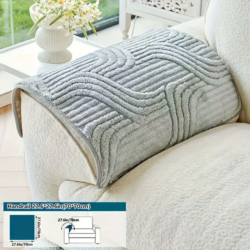 Modern Luxury Faux Non-Slip Sofa Pad, Bohemian Plush Slipcover, Non-slip, All Season, Easy Care, Machine Washable, Pet Friendly, Soft And Comfortable - Perfect for Living Rooms, Bedrooms, Office Home Decor