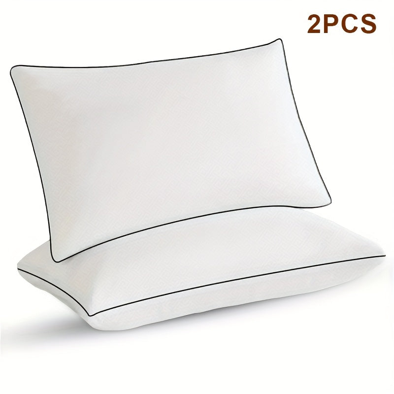 4/2pcs Soft Hotel Series Pillow, Sleep Pillow, Super Rebound, Standard Size Cooling Pillow, Suitable for Lying Down, Prone Or Side Lying, Super Soft Down Replacement for Microfiber Filled Pillows, Women'S Gift, Christmas Gift