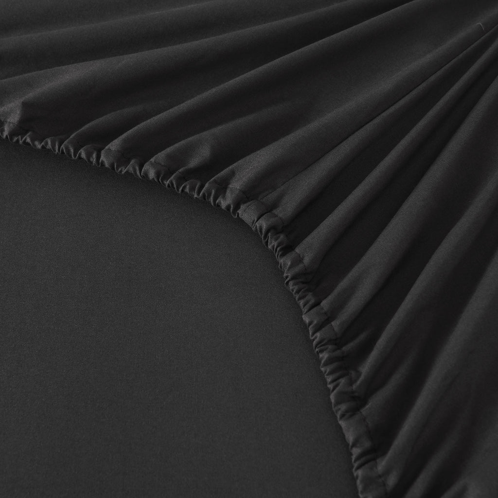 Hotel Grade 6 Piece Breathable Sheets Set 18" Deep Pockets - Easy Fit Twin Full Queen King Bed Sheets & Pillowcases, Microfiber, 100 GSM, All-Season Comfort, Machine Washable, Solid Color Bedding Accessories, Smooth Texture, Microfiber Fabric