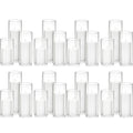 Pillar Candles with Glass Hurricane Holders, White and Ivory Options for Wedding Table Centerpieces, Dinner Parties and Elegant Home Decor