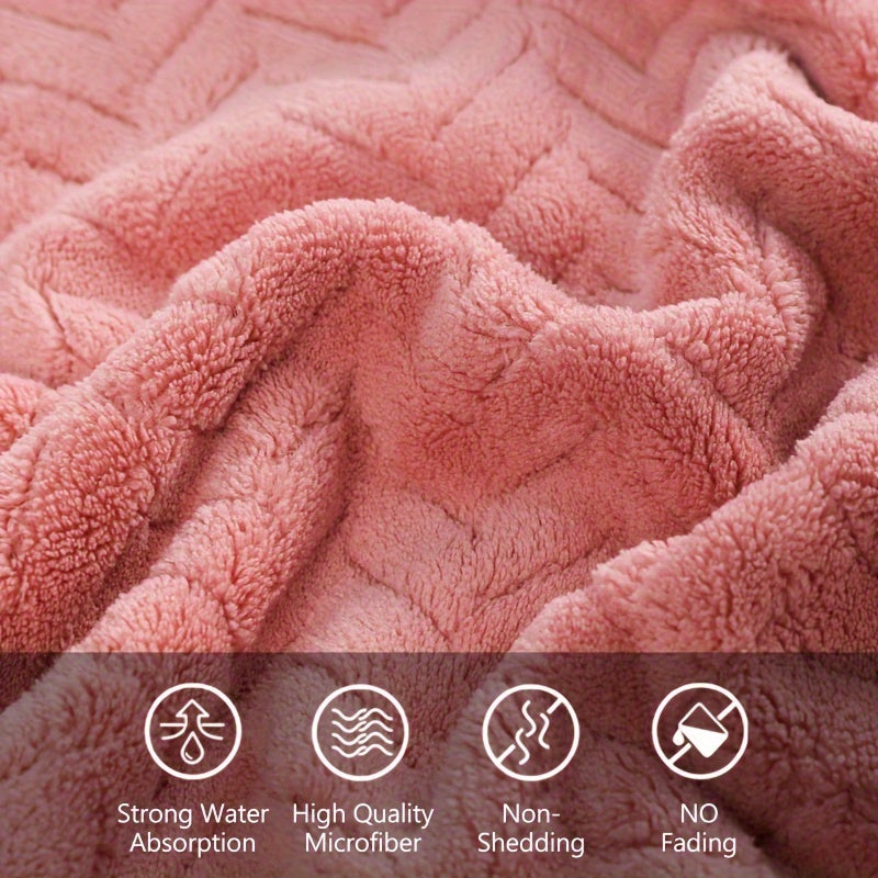 4pcs Hand Towel Set Is Made From Soft, Highly Absorbent Coral Fleece Fabric And Features Quick-drying Technology.ideal for Use At Home, Spas And Hotels, Perfect Gifts for Back to School, Labour Day, Halloween, Thanksgiving, Black Friday, Christmas!