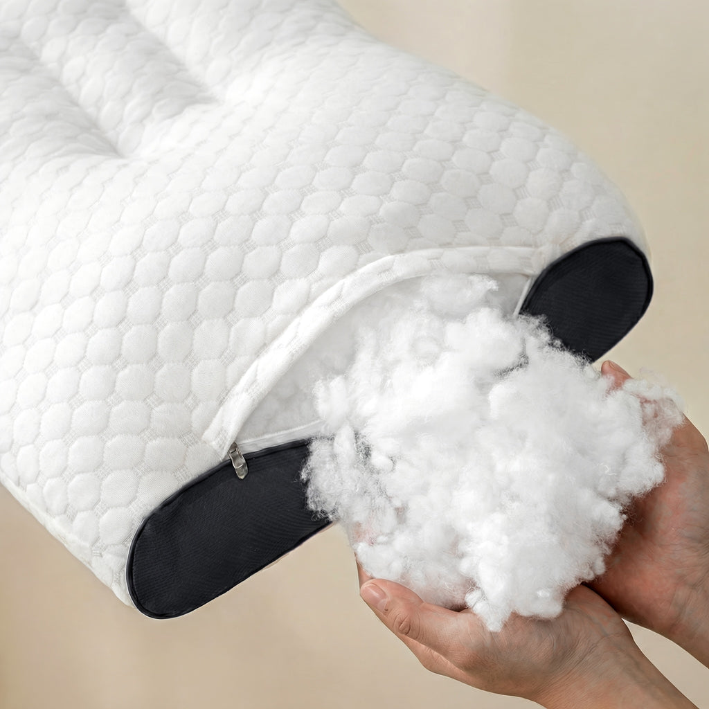 2pcs Neck Pillows, Made of Breathable Fabric That Prevents Sweatiness During Long-term Wear. Features a Removable Zippered Pillowcase, Ergonomically Designed to Fit the Neck for Comfortable Use. Effectively Relieves Shoulder and Neck Pressure