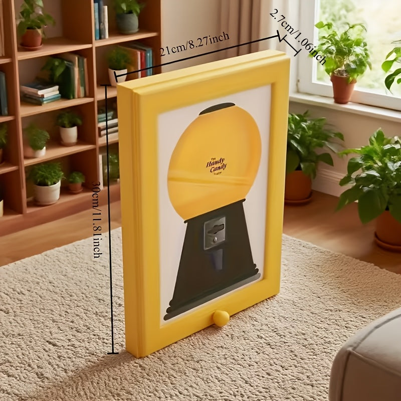 Candy Dispenser, Perfect Christmas Gift Candy Distribution Frame, A Square Frame Hanging on The Wall with Candy Distribution Function, Convenient for Obtaining Candy, Suitable for Schools And Families, Halloween, Christmas Gifts