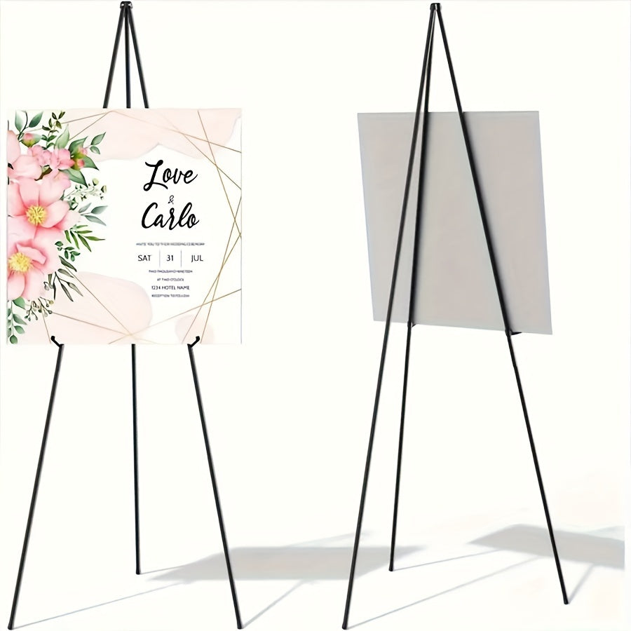 Large Heavy-Duty Iron Modern Adjustable Wall-Mounted Picture Frame - The Heavy Base Ensures Stability - Made of Solid Metal - an Elegant Display Stand, Suitable for Various Display Needs Such As Large Documents, Photos, And Holiday Gifts