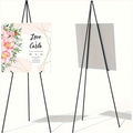 Wedding Sign Easel, Heavy-Duty Iron Floor Display Stand with Adjustable Display Angle for Welcome Boards, Framed Photos, Documents and Home Decor