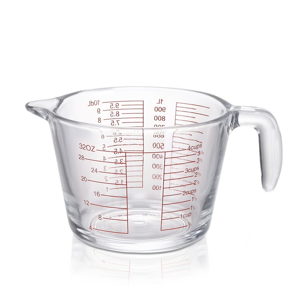 1/3pcs Glass Measuring Cups (10.14oz 16.91oz 33.81oz) Food Grade Measuring Cups - Microwave/Oven Suitable for Home Baking, Cooking, And Kitchen Essentials